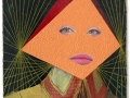 Block Head (2020-2024) mixed media on paper and cardboard, 33 x 24 cm, private collection