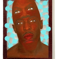 Cool Customer (2022) mixed media on paper / 32 x 23,5 x 2 cm