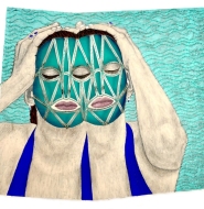 Cooling down (2023) 23 x 26 x 3,5 cm, mixed media on paper