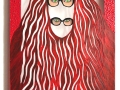 Redhead (2022) mixed media on paper / 30 x 21,5 x 3 cm