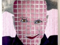 Relaxed (2023) 26,5 x 19,5 x 3,5 cm /colage, embroidery, painting, cutting / private collection