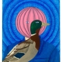 Eend (2025) mixed media on paper and cardboard, 24 x 15 cm
