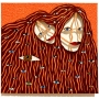 All Eyes (2022) mixed media on paper / 30 x 32 x 25 cm / private collection