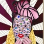Pattern Patty (2023)  mixed media on paper