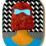 Looking back (2023) mixed media on paper and cardboard / 28 x 18 x 2 cm