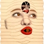 Softly spoken (2023) mixed media on paper and cardboard / 30 x 20 x 3,5 cm